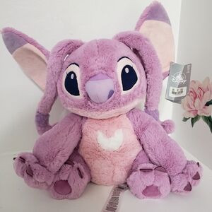 Disney Lilo And Stitch Pink Dog Angel Stitch Plush Stuffed Animal Soft Toy 16"